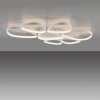 Leuchten Direkt Plafonnier LED PEBBLES, boucles ovales, mémoire, 3000 Kelvin blanc chaud