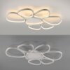 Leuchten Direkt Plafonnier LED PEBBLES, boucles ovales, mémoire, 3000 Kelvin blanc chaud