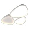 Leuchten Direkt, plafonnier LED PEBBLES blanc, courbes, mémoire, 3000 Kelvin blanc chaud