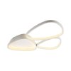 Leuchten Direkt, plafonnier LED PEBBLES blanc, courbes, mémoire, 3000 Kelvin blanc chaud