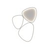 Leuchten Direkt, plafonnier LED PEBBLES blanc, courbes, mémoire, 3000 Kelvin blanc chaud