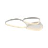 Leuchten Direkt, plafonnier LED PEBBLES blanc, courbes, mémoire, 3000 Kelvin blanc chaud