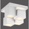 Leuchten Direkt plafonnier géométrique TETRIS, relief décalé, LED 3000 Kelvin blanc chaud