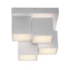 Leuchten Direkt plafonnier géométrique TETRIS, relief décalé, LED 3000 Kelvin blanc chaud