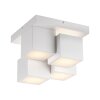 Leuchten Direkt plafonnier géométrique TETRIS, relief décalé, LED 3000 Kelvin blanc chaud