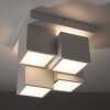 Leuchten Direkt plafonnier géométrique TETRIS, relief décalé, LED 3000 Kelvin blanc chaud