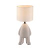 Leuchten Direkt Lampe à poser TED, pied figuratif moderne beige en céramique
