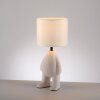 Leuchten Direkt Lampe à poser TED, pied figuratif moderne beige en céramique
