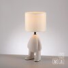 Leuchten Direkt Lampe à poser TED, pied figuratif moderne beige en céramique