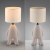 Leuchten Direkt Lampe à poser TED, pied figuratif moderne beige en céramique