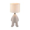 Leuchten Direkt Lampe à poser TED, pied figuratif moderne beige en céramique