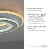 Leuchten Direkt plafonnier LED TOLAGO, télécommande, blanc réglable 2700-5000 Kelvin