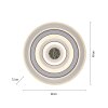 Leuchten Direkt plafonnier LED TOLAGO, télécommande, blanc réglable 2700-5000 Kelvin