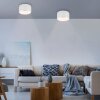 Leuchten Direkt plafonnier cylindrique LED moderne TANIKA blanc, 3 000 Kelvin blanc chaud