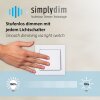 Leuchten Direkt plafonnier cylindrique LED moderne TANIKA blanc, 3 000 Kelvin blanc chaud