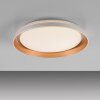 Leuchten Direkt Plafonnier LED SATI, forme ronde et plate, 3000 Kelvin blanc chaud
