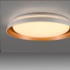 Leuchten Direkt Plafonnier LED SATI, forme ronde et plate, 3000 Kelvin blanc chaud