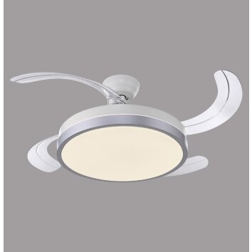 Leuchten Direkt ventilateur de plafond KOPTA LED, blanc réglable 3000-6000 Kelvin
