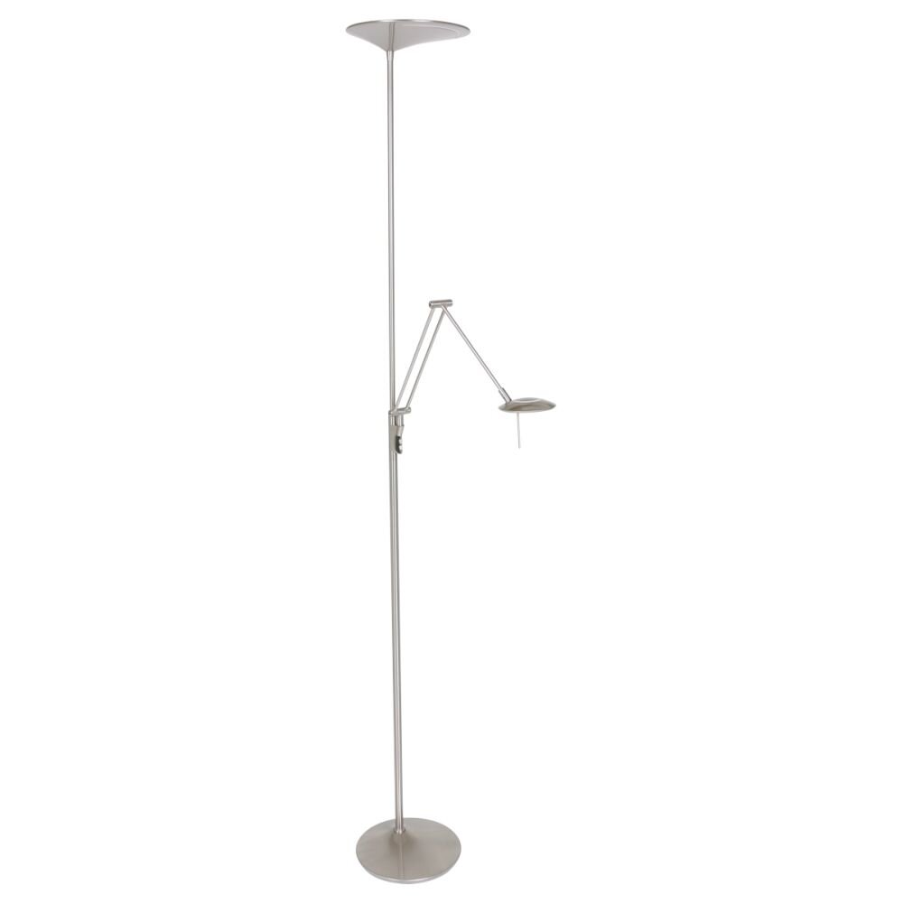Lampadaire Steinhauer Zodiac LED Acier inoxydable, 2 lumières main product photo
