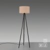 Leuchten Direkt lampadaire DURO à trois pieds avec abat-jour cylindrique beige