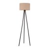Leuchten Direkt lampadaire DURO à trois pieds avec abat-jour cylindrique beige