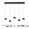 Leuchten Direkt Suspension LED BALLINI, réglable en hauteur, 3000 Kelvin chaud