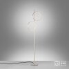 Leuchten Direkt lampadaire LED RITUS à 2 cercles décalés, blanc chaud 3000 Kelvin