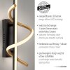 Leuchten Direkt Applique murale LED EMANDA, spirale dorée, 3000 Kelvin blanc chaud