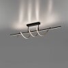 Leuchten Direkt, plafonnier LED Emanda, ondulations couleur laiton, 3000 Kelvin blanc chaud