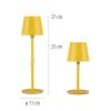 Leuchten Direkt lampe à poser LED BOTERIA, réglable, mémoire, 3000 Kelvin blanc chaud