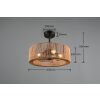 Reality Ventilateur de plafond lumineux Smillum avec télécommande, 3 vitesses