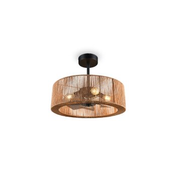 Reality Ventilateur de plafond lumineux Smillum avec télécommande, 3 vitesses