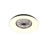 Reality Ventilateur de plafond Svaerholt, RGB, noir, blanc réglable 2700-6500 Kelvin