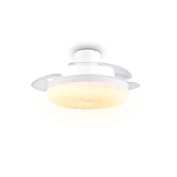 Reality ventilateur de plafond lumineux LED Kiruna, blanc réglable 2700-6500 Kelvin