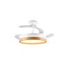 Reality Ventilateur de plafond LED Volda, blanc réglable 2700-6500 Kelvin, télécommandé