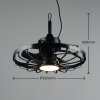 Reality Ventilateur LED Oslo dimmable par télécommande, blanc réglable 2700-6500 Kelvin