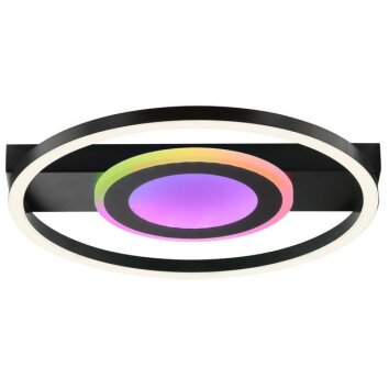 Brilliant plafonnier LED Maureen RGB, température de couleur réglable 3000-6500 Kelvin