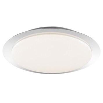 Brilliant plafonnier rond LED Vittoria, IP44, blanc réglable 2700-6500 Kelvin