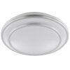 Brilliant plafonnier rond LED Luciano, blanc, neutre 4 000 Kelvin, reliefs concentriques