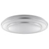 Brilliant Plafonnier Luciano LED, rond et plat à surface blanche, blanc neutre 4000 Kelvin
