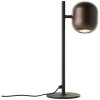 Brilliant Leuchten Lampe à poser Jane, abat-jour arrondi brun, style industriel