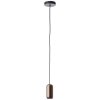 Brilliant Suspension Jane avec abat-jour cylindrique brun et douille GU10