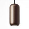 Brilliant Suspension Jane avec abat-jour cylindrique brun et douille GU10