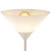 Brilliant lampadaire avec liseuse Spari beige, avec 2 abat-jour coniques