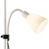Brilliant lampadaire avec liseuse Spari beige, avec 2 abat-jour coniques
