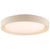 Brilliant Leuchten, plafonnier rond et plat à LED Sonora, beige, 3000 Kelvin blanc chaud