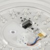 Brilliant Plafonnier LED Marenga rond, à motif irrégulier, blanc réglable 2700-4000 Kelvin