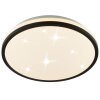 Brilliant plafonnier LED Taya à effet ciel étoilé, IP44, blanc réglable 2700-6500 Kelvin