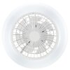 Brilliant plafonnier avec ventilateur LED Montero, blanc réglable 2700-6500 Kelvin