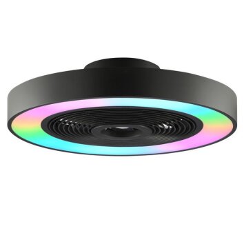 Brilliant plafonnier LED Catania, variateur télécommandé, blanc réglable 2700-6500 Kelvin